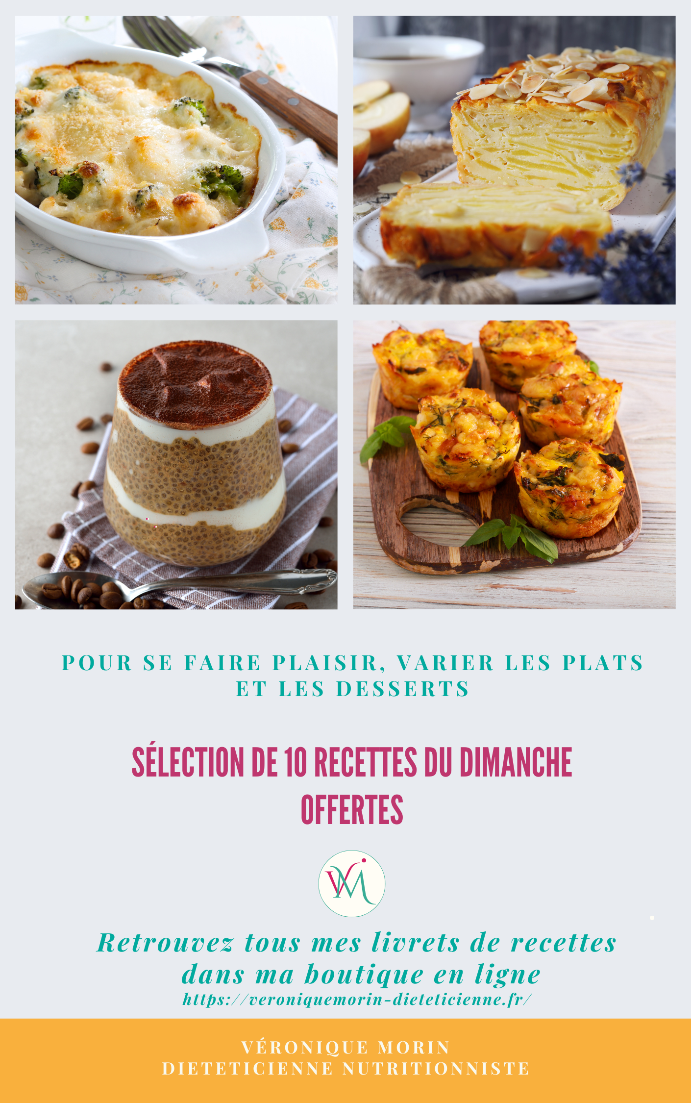 Sélection de 10 recettes du dimanche offertes