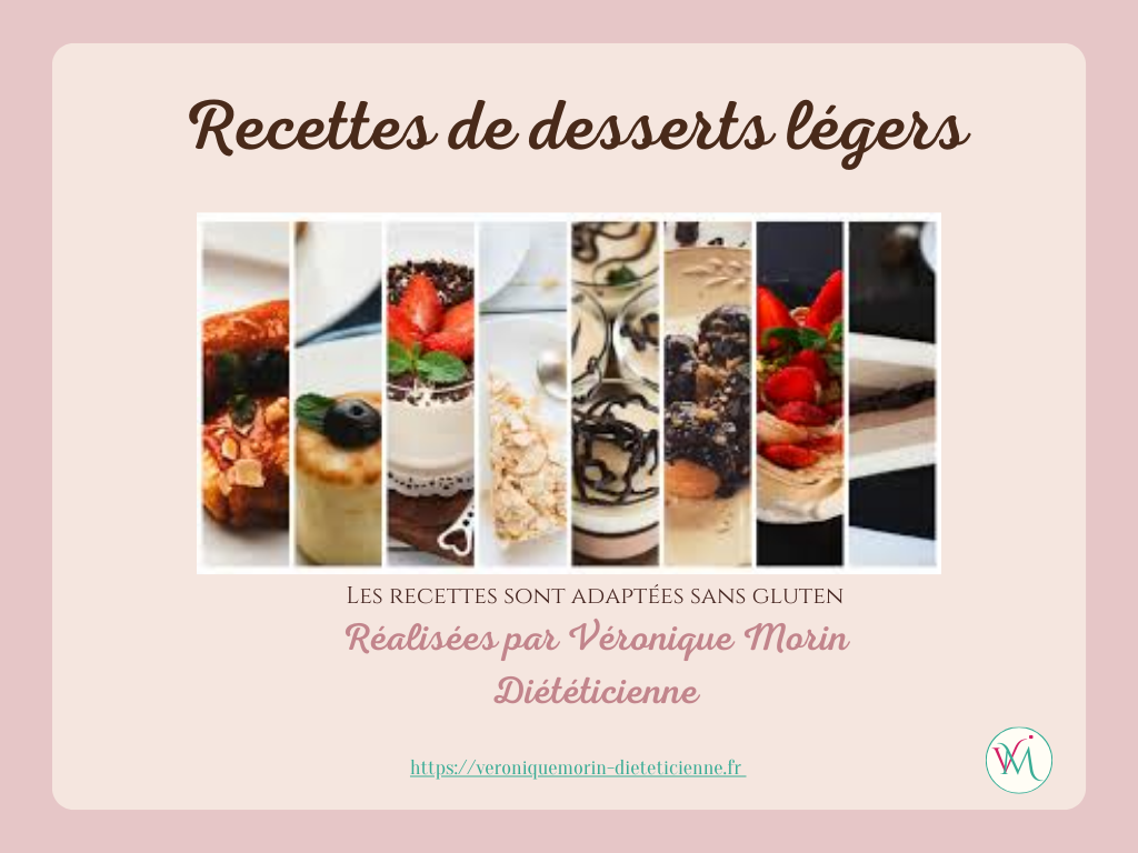 Recettes de desserts légers