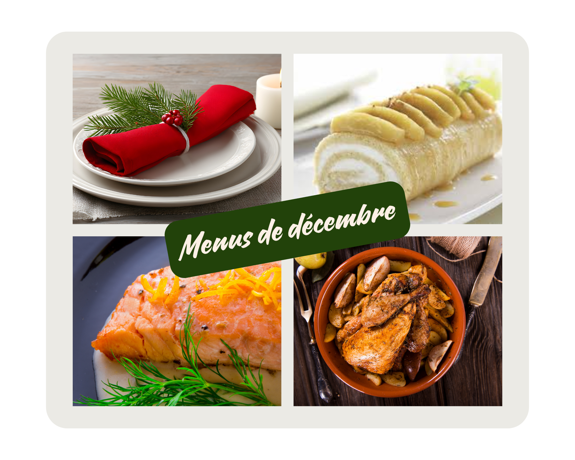 Abonnement pack de menus mensuels